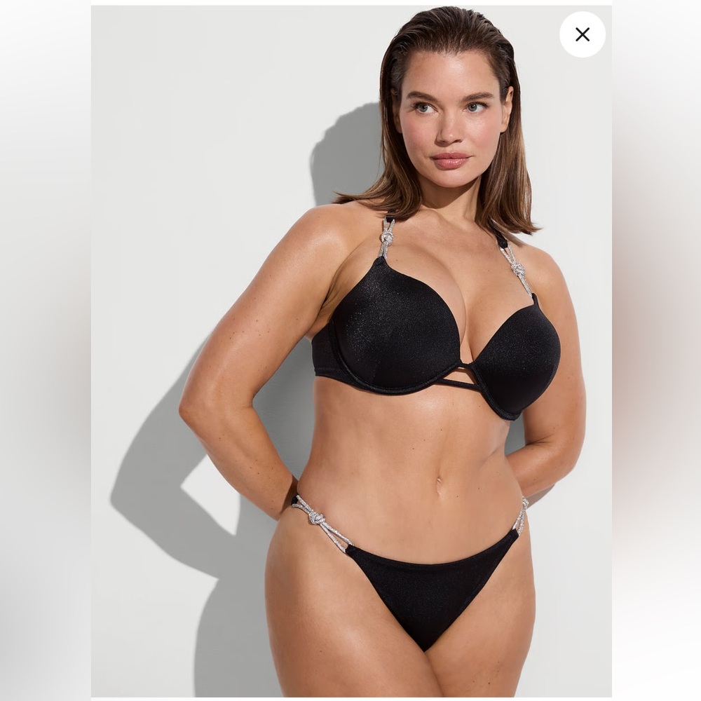 NWT Victoria Secret shine rope bikini Tops 34C, 32D OR 36B and various bottoms